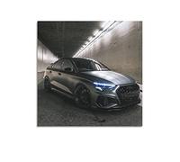Poster per auto Audi Rs3 Sportback Performance Car Poster decorativo su tela da parete e stampa artistica moderna per camera da letto, 30 x 30 cm
