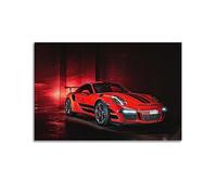 Poster per auto sportive per Porsche 911 GT3 RS Super Car Quadro decorativo su tela da parete e decorazione per camera da letto per famiglie, 40 x 60 cm