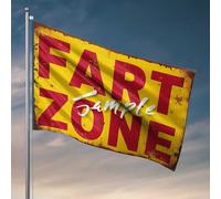 Poster per dormitorio universitario per ragazzi Fart Zone: A Smelly Adventure Flag Playroom Decor bandiere per i ragazzi (30 x 45 cm)