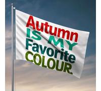 Poster per dormitorio universitario per ragazzi, l'autunno è il mio colore preferito. Bandiere per dormitori, bandiere da giardino per esterni (60 x 90 cm)