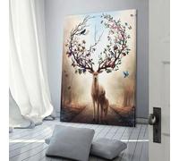 Poster per il cambiamento di stagione, stampe per la casa, la camera da letto, il bagno, decorazione da parete, arte da parete, tela, compleanno, coppia celebrante, 20 x 30 cm