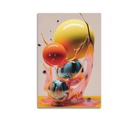 Poster per interni per bambini con sfera rotonda collisione camera da appendere quadri decorativi squisiti moderni per la famiglia per soggiorno, camera da letto e splendida stampa artistica da parete