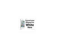 Poster per la riparazione del telefono A3 Converti il tuo iPhone 4 in bianco qui