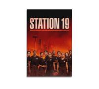 Poster per serie TV con stampa artistica su tela, motivo: caserma dei pompieri 19 e stagione 5, poster decorativo moderno, per camera da letto, 30 x 45 cm
