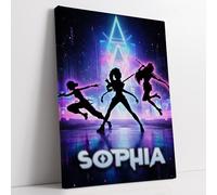 Poster personalizzato con nome kpop, affiche k-pop da parete con o senza cornice, musica coreana, decorazione per camera da letto di bambini e adolescenti, stile idol, caccia ai demoni, regalo