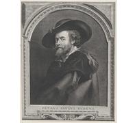 Poster Peter Paul Rubens con cappello arte barocca da parete -...
