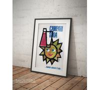Poster Piatti Campari Soda Quando Splende il Sole Manifesto Vintage Stampa