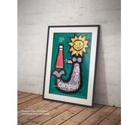 ⭐️Poster Piatti Campari Soda Stampa Fine Art su Carta Fotografica Satinata