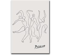 Poster Picasso Pablo Picasso I Tre Ballerini Arte Della Parete Astratta Picasso Pittura Stampe Picasso Per Soggiorno Home Decor Picture 30x40cm Senza Cornice