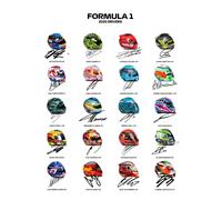 Poster piloti Formula 1 2025 - Stampa artistica casco F1 -...
