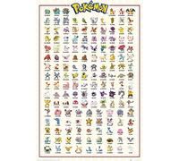Poster Pokemon - Personaggi (61 x 91,5 cm) + poster a sorpresa in regalo.
