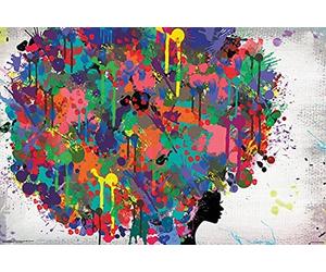 Poster Pop Art African Woman Russo