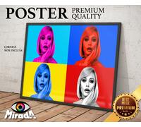 POSTER POP ART Raffaella Carrà © ICONA STILE SHOWGIRL RAFFA BALLERINA CANTANTE
