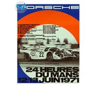 Poster Porsche 24 Ore di Le Mans 1971 - Racing Wall Art -...