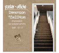 Poster Porta Decorativa Trompe L'Oeil - Scala Design - ST-17 - 4 Dimensioni