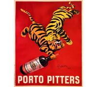 Poster Porto Pitters 1928 pubblicità vino francese arte da parete -...
