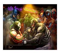 Poster - Poster con braccio di ferro Entre Super Vilain Batman Super eroi Superman Super Hulk Deadpool Bayne Carnage Comics