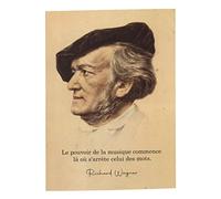 Poster Poster Il potere della musica Richard Wagner Citazione Ispirante celebrità Arte