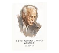 Poster Poster Non Si tratta Di Raggiungere La Perfezione Carl Gustav Jung Citazione Psicologia Psicoanalisi Ispirazione