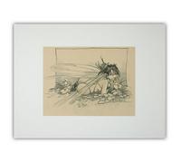 Poster poster offset Loisel Peter Pan, la fata campanello pensieroso (40x30 cm)