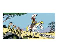 Poster poster offset Lucky Luke e i quattro fratelli Dalton, Achdé (100x50 cm)