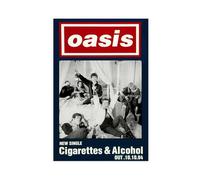 Poster promozionale Oasis Sigarette e alcol 1994, poster su tela, decorazione per camera da letto, ufficio, camera da letto, regalo, 50 x 75 cm