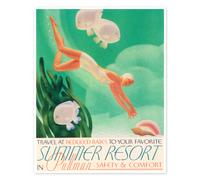 Poster Pullman Summer Resort Ocean Dive Wall Art - 12X16/16X20/18X24/24X36