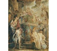 Poster raduno Madonna e Santi - Arte religiosa da parete -...