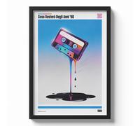Poster RAF - COSA RESTERA' DEGLI ANNI 80 Stampa Fotografica Musica QR Code Scan