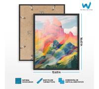 Poster Rainbow Mountain - Sinfonia di colori e luce Wall Art - incorniciato...