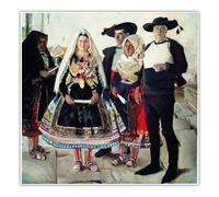 Poster retrò Classico di Joaquin Sorolla《La Sposa di Lagarterana》Arte murale di Joaquin Sorolla, Dipinto e Stampe per la Decorazione della casa, Immagine 50x50cmx1 Senza Cornice