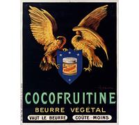 Poster retrò Cocofruitine - Arte da parete francese a base vegetale -...