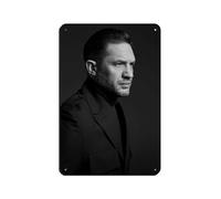 Poster retrò con attore britannico Tom Hardy, in metallo, arte chic, retrò, pittura in ferro, per bar, grotte, bar, famiglia, garage, decorazione da parete, 20 x 30 cm
