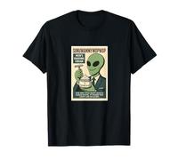 Poster retrò con Crema da Barba Roswell Aliens Maglietta