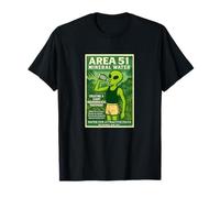 Poster retrò degli Anni '50 di Roswell Aliens con Acqua Minerale Area 51 Maglietta