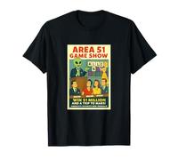 Poster retrò del Game Show di Area 51 Roswell Aliens 1950 Maglietta