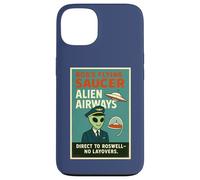 Poster retrò del pilota di linea aerea Roswell Alien UFO Airways Custodia per iPhone 13