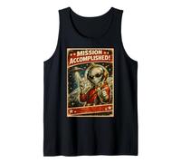 Poster retrò di Fantascienza UFO Missione Alieno Canotta