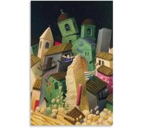 Poster retrò di Fernando Botero《Terremoto》Arte della parete Stampe Fernando Botero Pittura su tela estetica per la decorazione dell'immagine della parete domestica 40x55cmx1 senza cornice