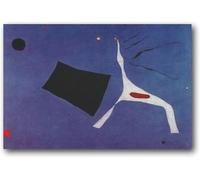 Poster retrò di Joan Miro《Cavallo del circo》Arte della parete Pittura su tela surrealista Stampe di Joan Miro Immagini astratte per l'arredamento dell'ufficio a casa 70x50cmx1 senza cornice