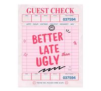 Poster Retro Guest Check Wall Art - Decorazione divertente citazione...