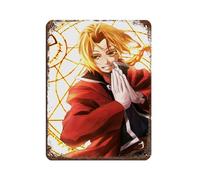 Poster retrò in metallo a tema anime giapponesi Fullmetal Alchemist Brotherhood 26, decorazione da parete per bar, grotta, caffetteria, famiglia, garage, decorazione da parete, 30 x 40 cm