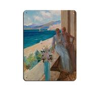 Poster retrò in metallo con immagine di una ragazza sulla spiaggia di Prin, decorazione da parete per bar, grotte, bar, famiglia, garage, 30 x 40 cm