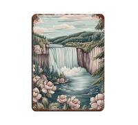 Poster retrò in metallo con le cascate del Niagara, arte chic, retrò, pittura in ferro, per bar, grotte, bar, famiglie, garage, decorazione da parete, 30 x 40 cm