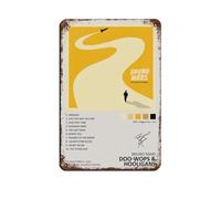 Poster retrò in metallo con scritta in lingua inglese "Bruno Mars Doo Wops & Hooligans Music ALbum Cover", decorazione da parete per bar, grotta, bar, famiglia, garage, poster decorativo da parete, 20
