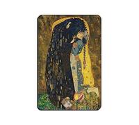 Poster retrò in metallo con scritta in lingua inglese "Howl's Moving Castle As An Homage to Gustav Klimt" "The Kiss", decorazione da parete per bar, grotta, bar, famiglia, garage, decorazione da
