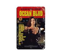 Poster retrò in metallo con scritta in lingua inglese "Lana Del Rey - Did You Know There's A Tunnel Under Ocean Drive", decorazione da parete per bar, grotta e garage, 20 x 30 cm