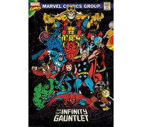 Poster Retro Marvel - Guanto Dell'Infinito 24x36 - Fumetti Degli Avengers 4355