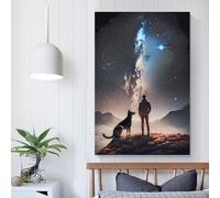 Poster retrò su tela raffigurante i pionieri celesti, decorazione da parete per soggiorno, camera da letto, 60 x 90 cm