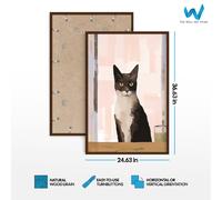 Poster ritratto arte gatto siamese - arte da parete animale minimalista -...